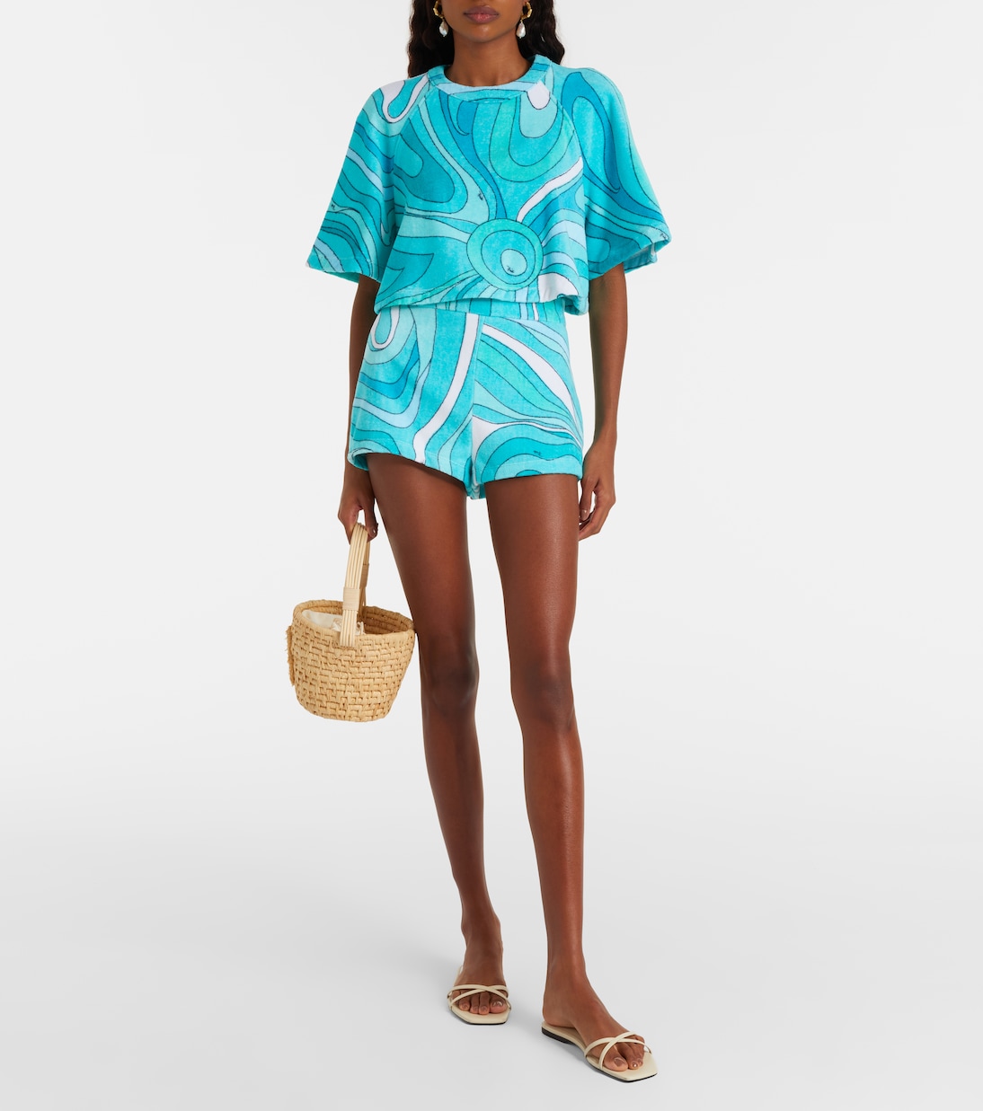 Shorts Iride in spugna di cotone | Pucci