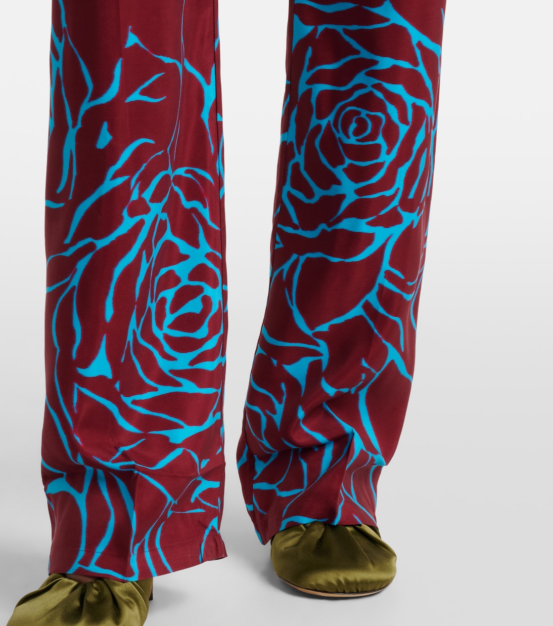 Floral jersey straight pants | Dries Van Noten