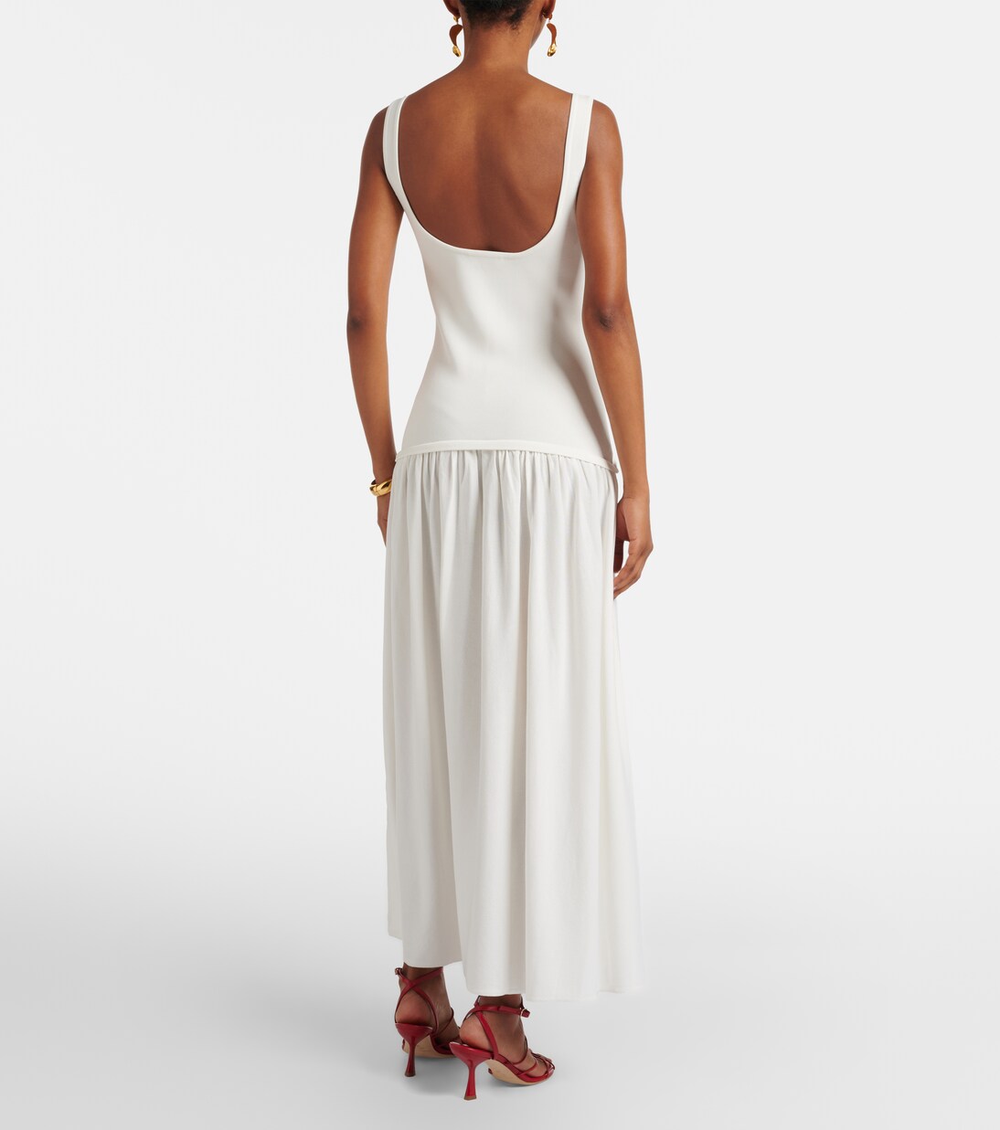 Vestido midi de jersey | Rebecca Vallance