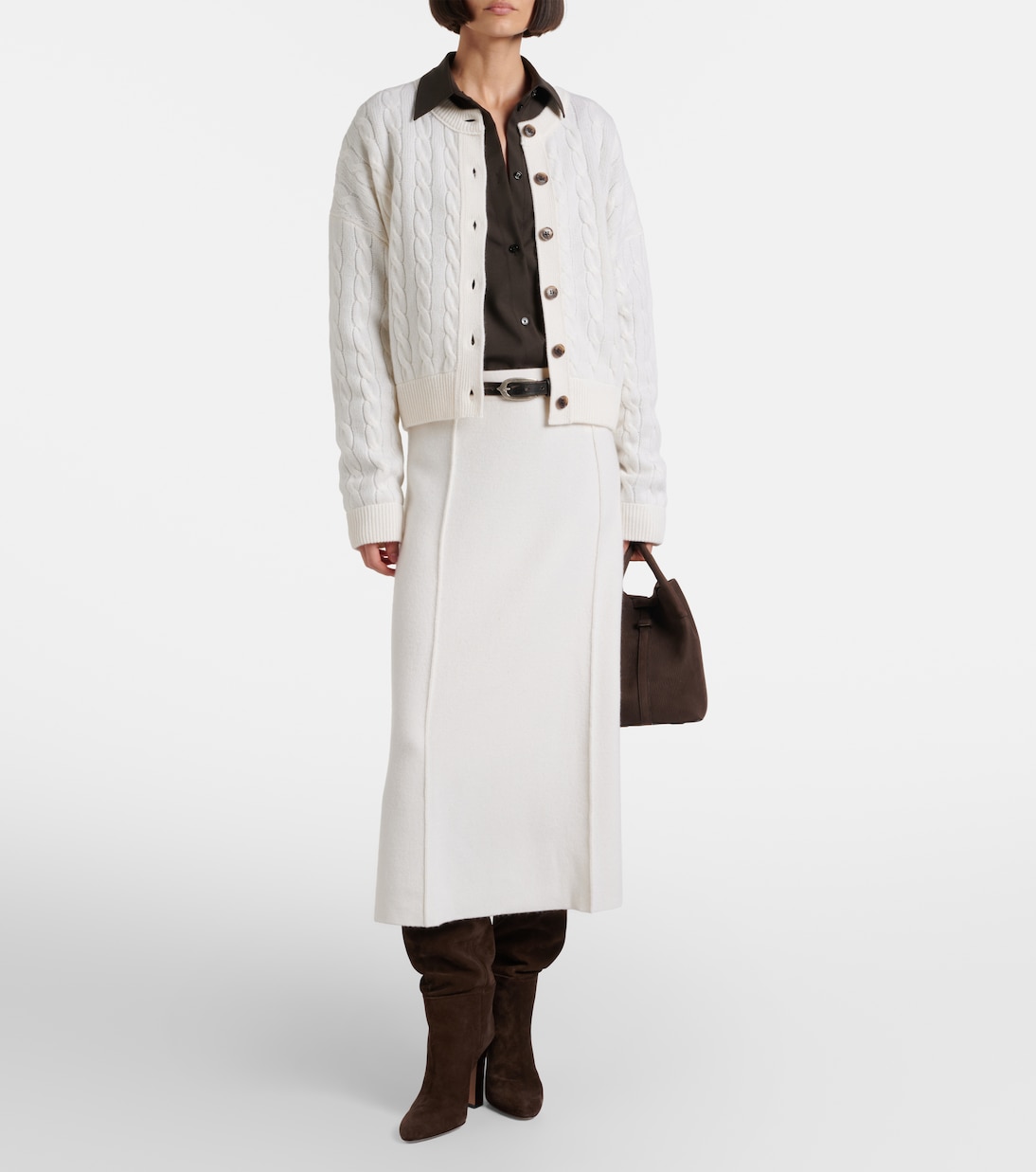 Cassie cable-knit cashmere cardigan | Lisa Yang