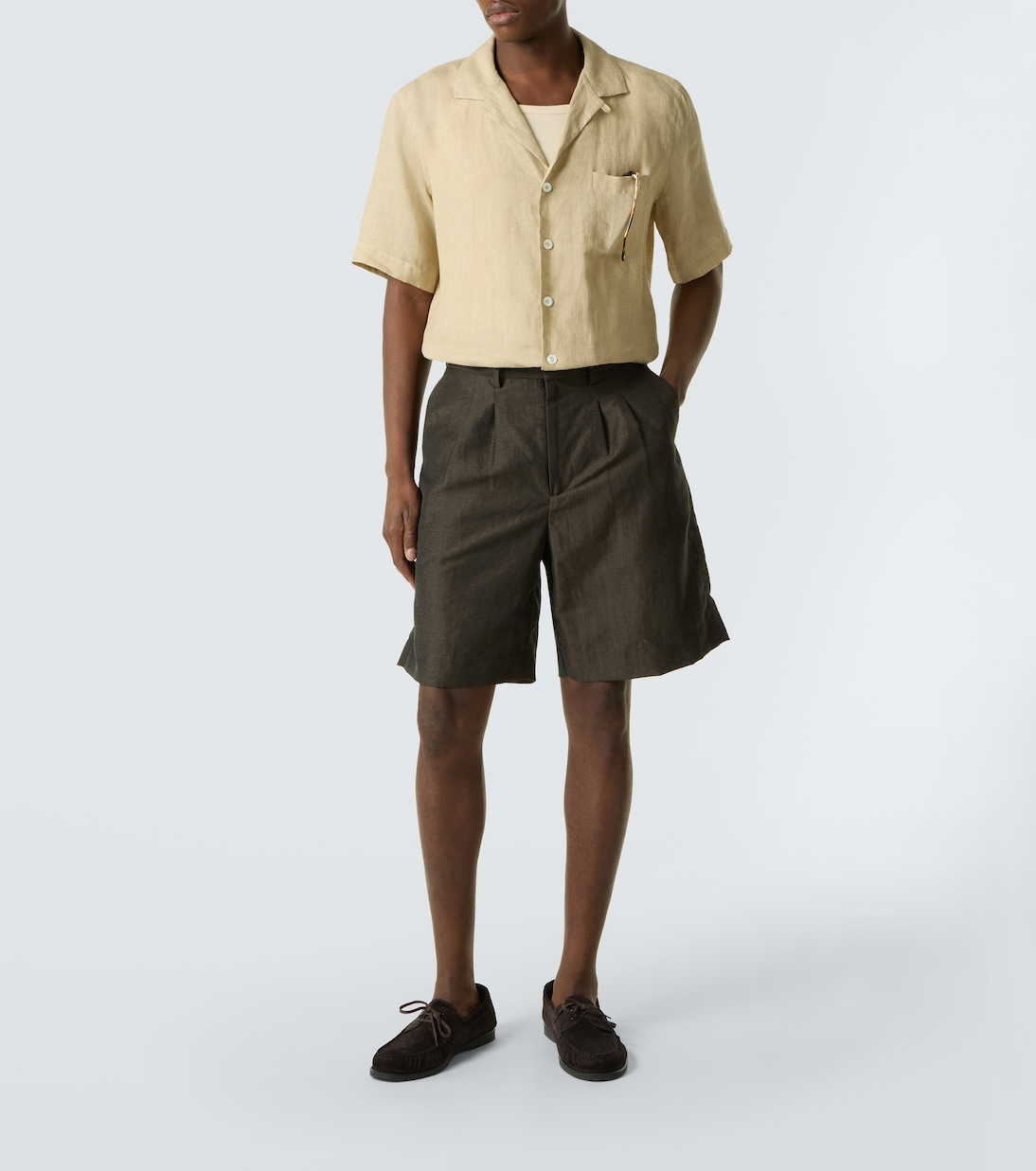 Camisa bowling de lino | Lardini