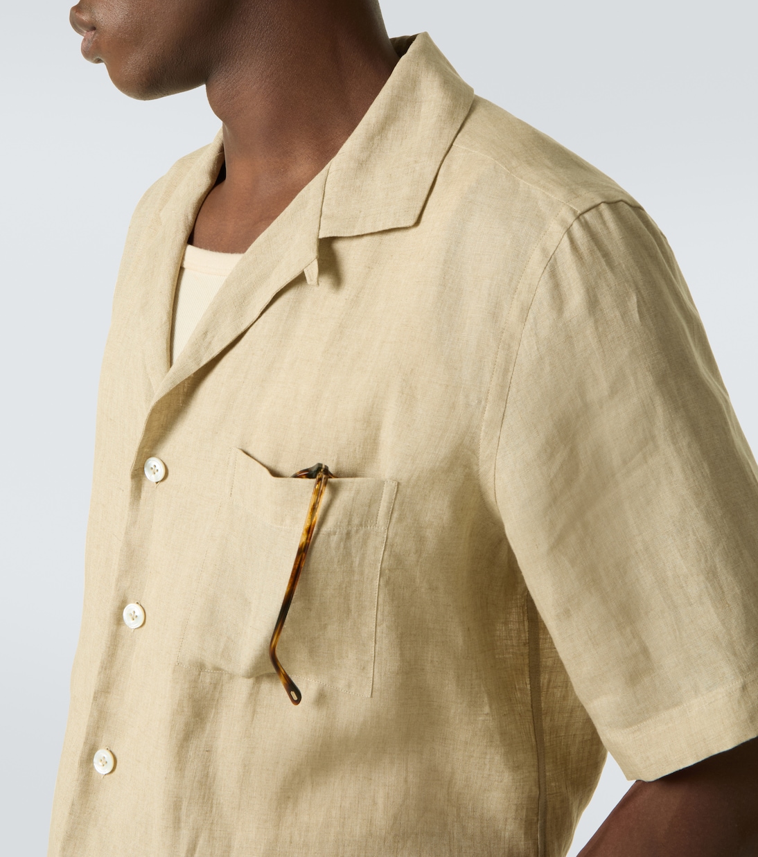Camisa bowling de lino | Lardini