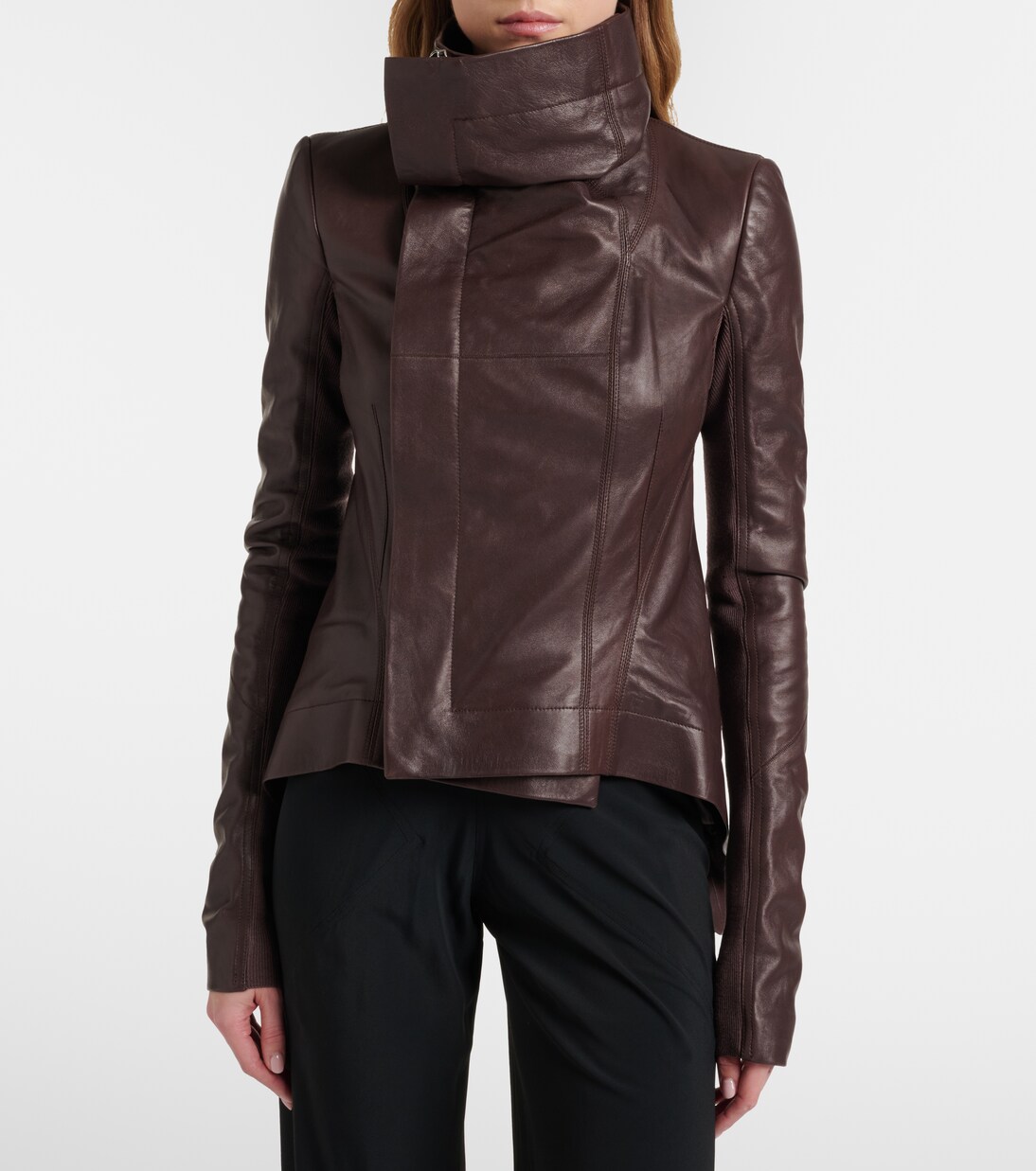 Giacca asimmetrica Naska in pelle | Rick Owens