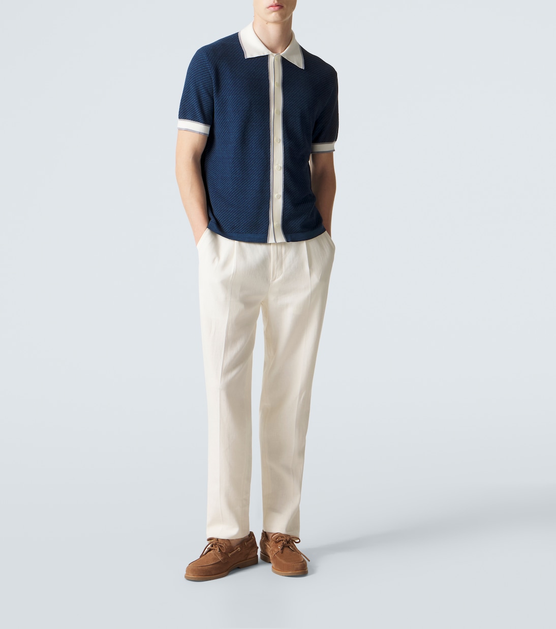 Linen, cotton, and silk shirt | Brioni
