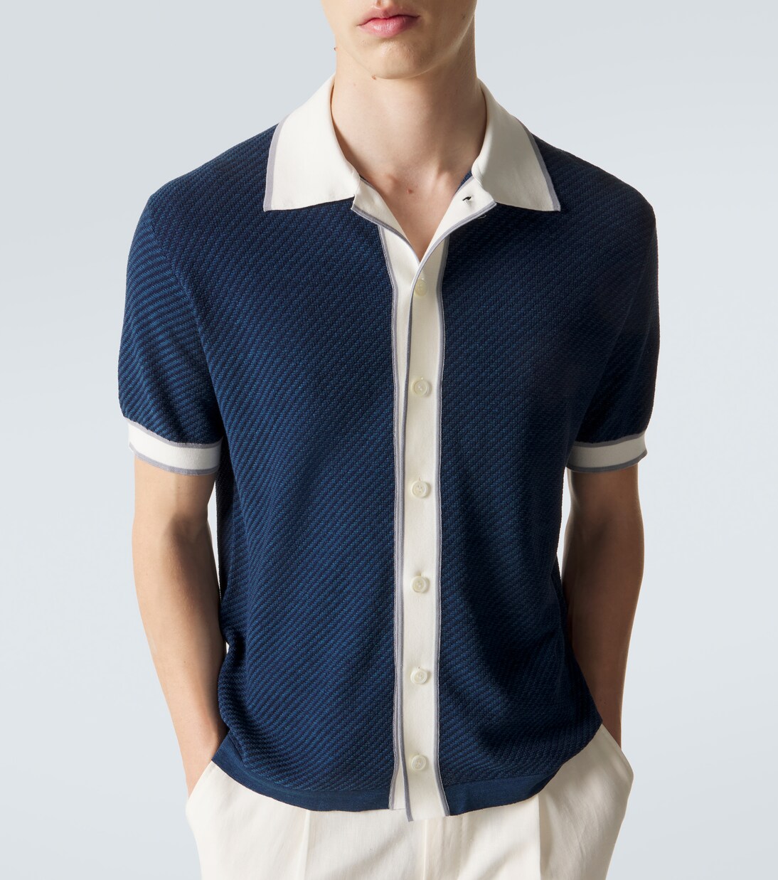Linen, cotton, and silk shirt | Brioni