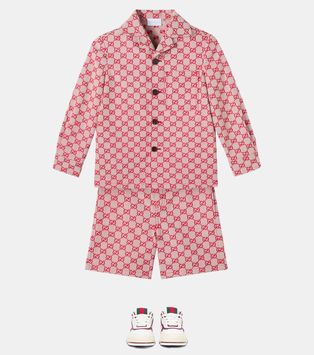 GG cotton-blend canvas shorts | Gucci Kids