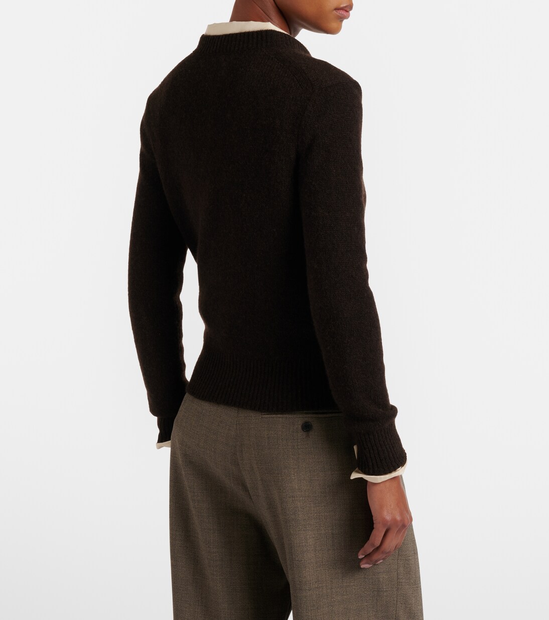 Nalini knitted cashmere top | The Row