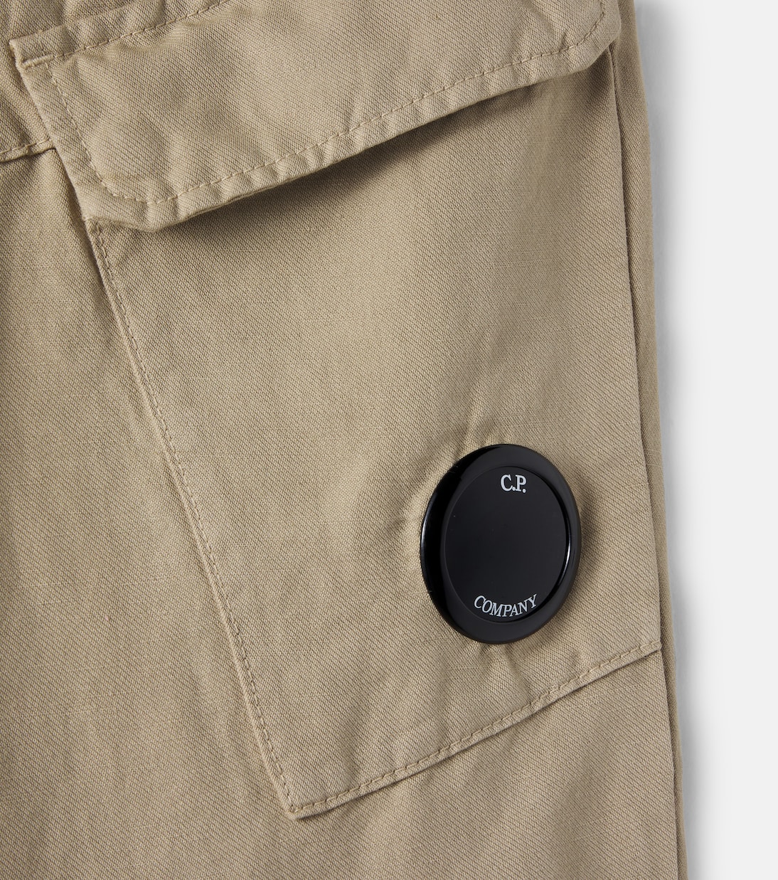 Linen and cotton cargo pants | C.P. Company Kids
