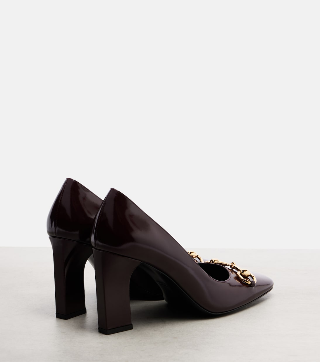 Signora 85 Horsebit leather pumps | Gucci