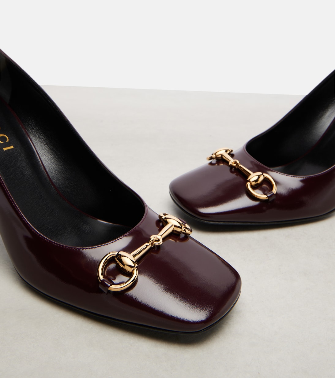 Signora 85 Horsebit leather pumps | Gucci