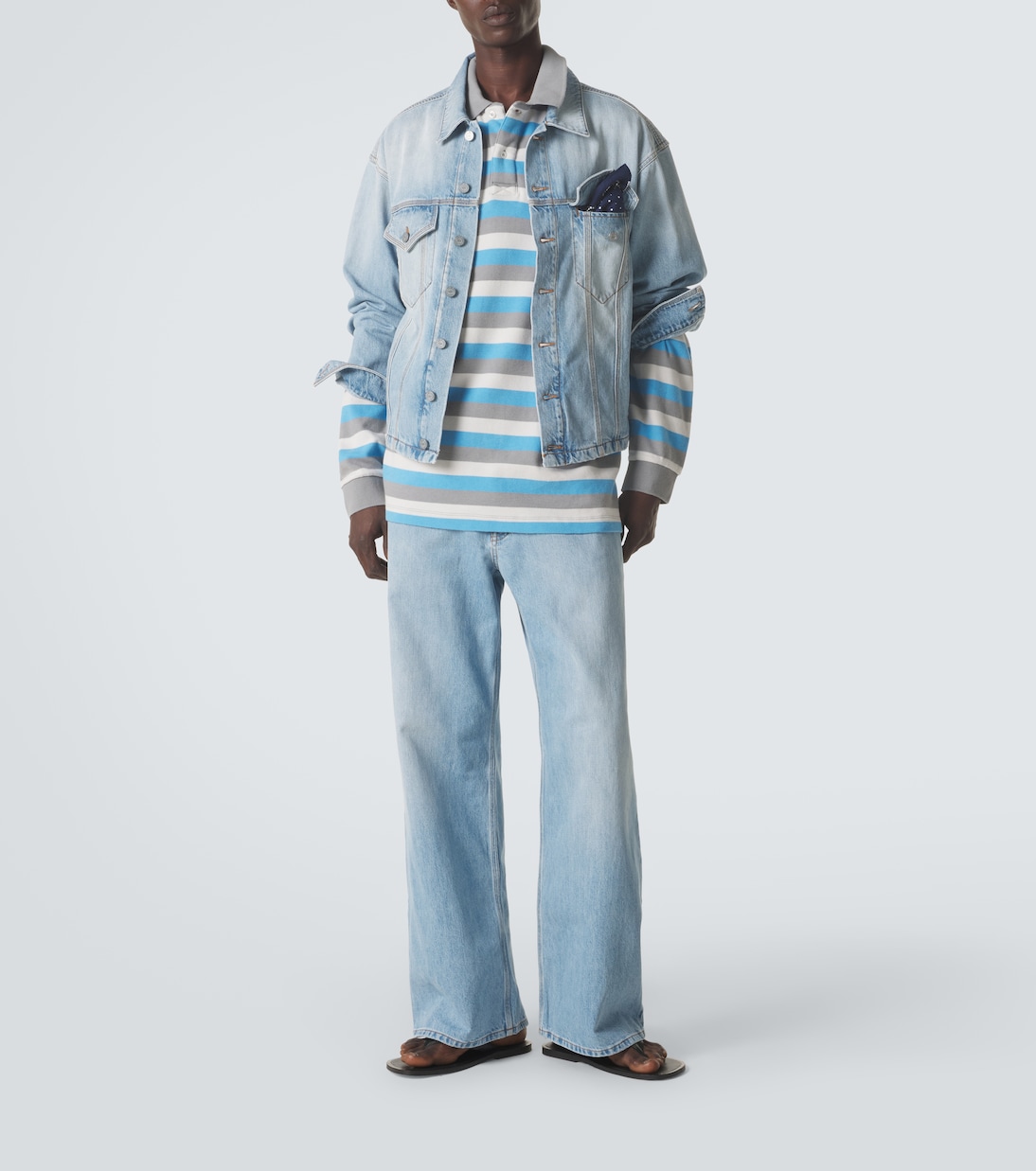 Striped cotton polo shirt | ERL