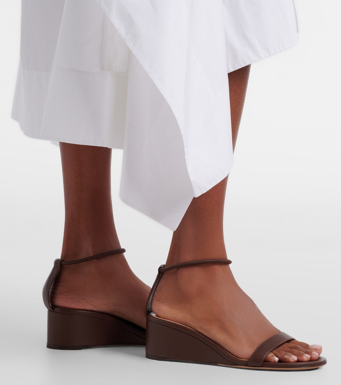 Leather wedge sandals | Gianvito Rossi