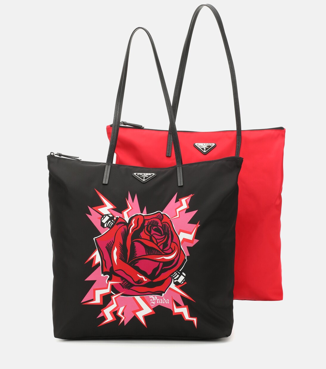 Set of two nylon totes | Prada