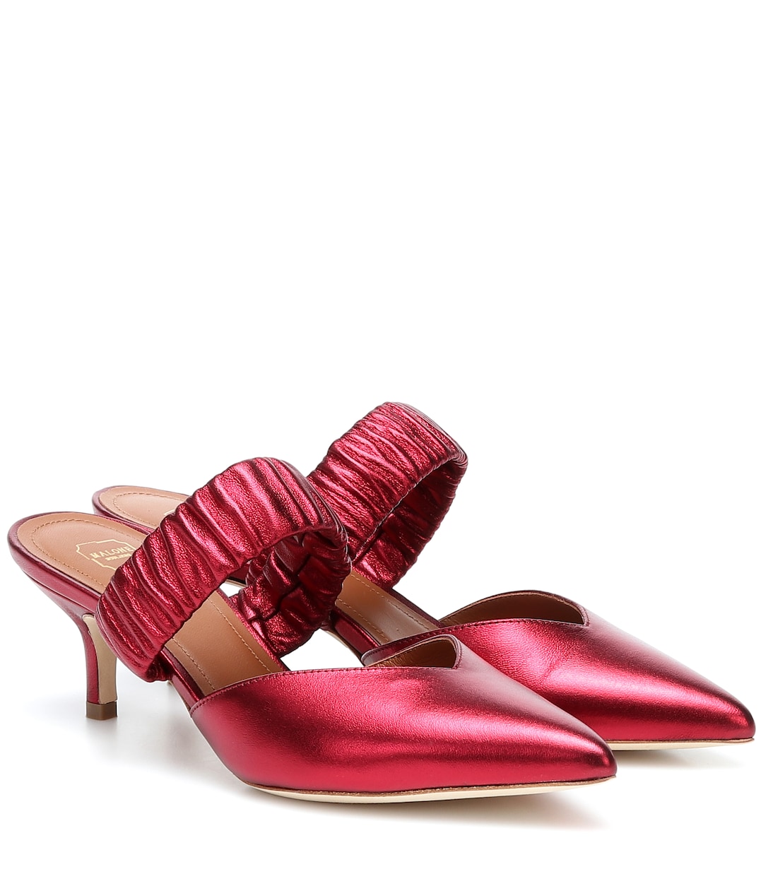 Matilda 45 metallic leather mules | Malone Souliers