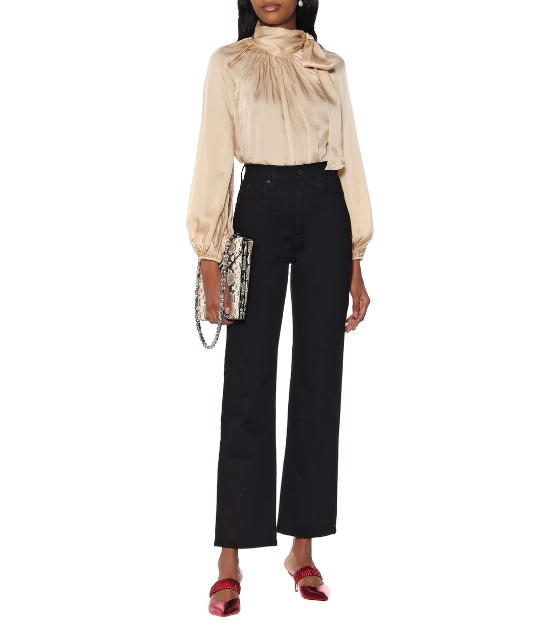 Matilda 45 metallic leather mules | Malone Souliers