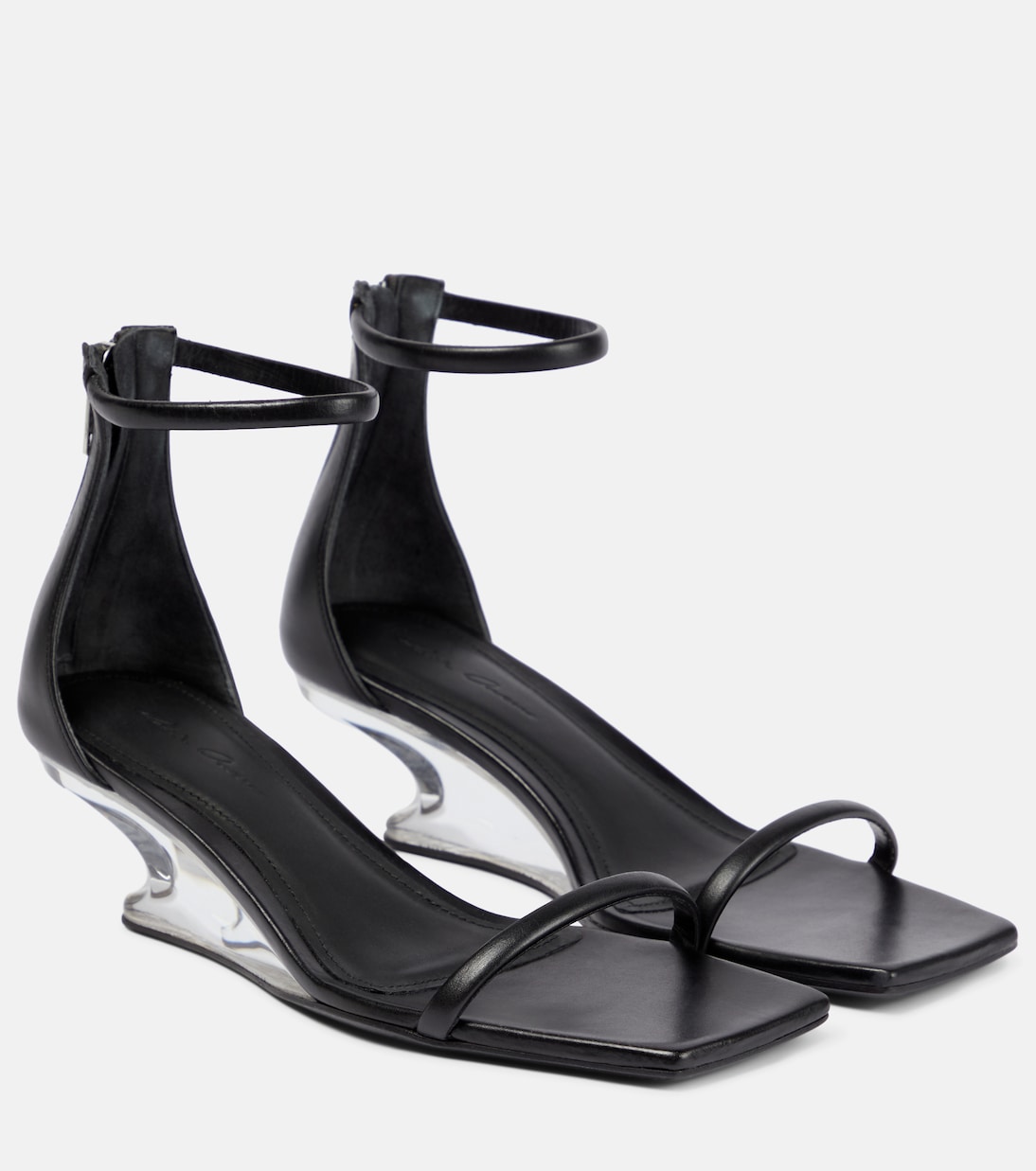 Leather wedge sandals | Rick Owens