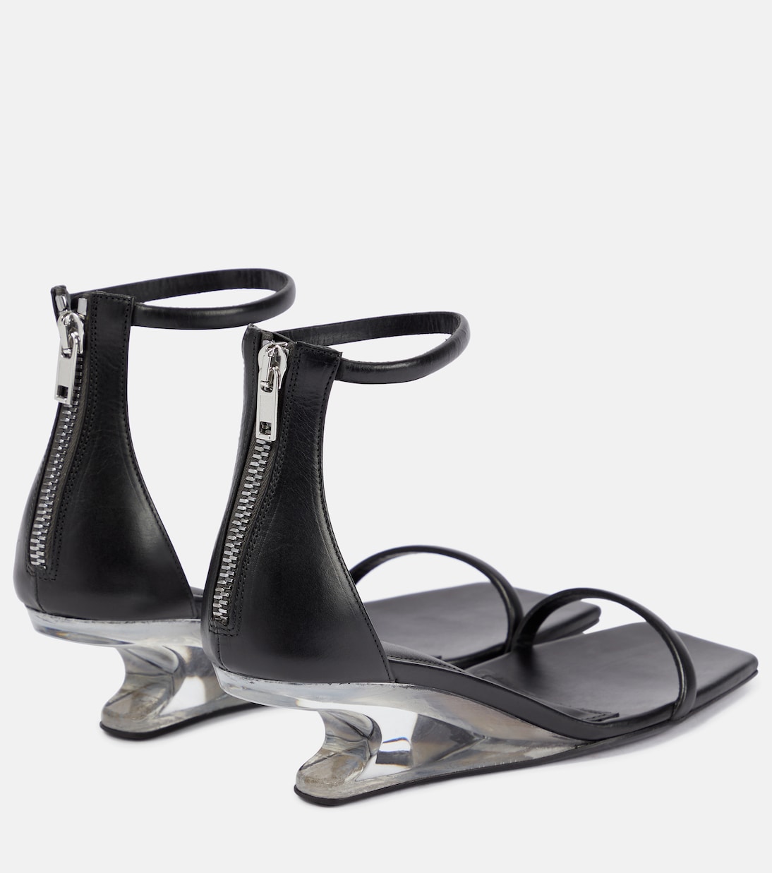 Leather wedge sandals | Rick Owens