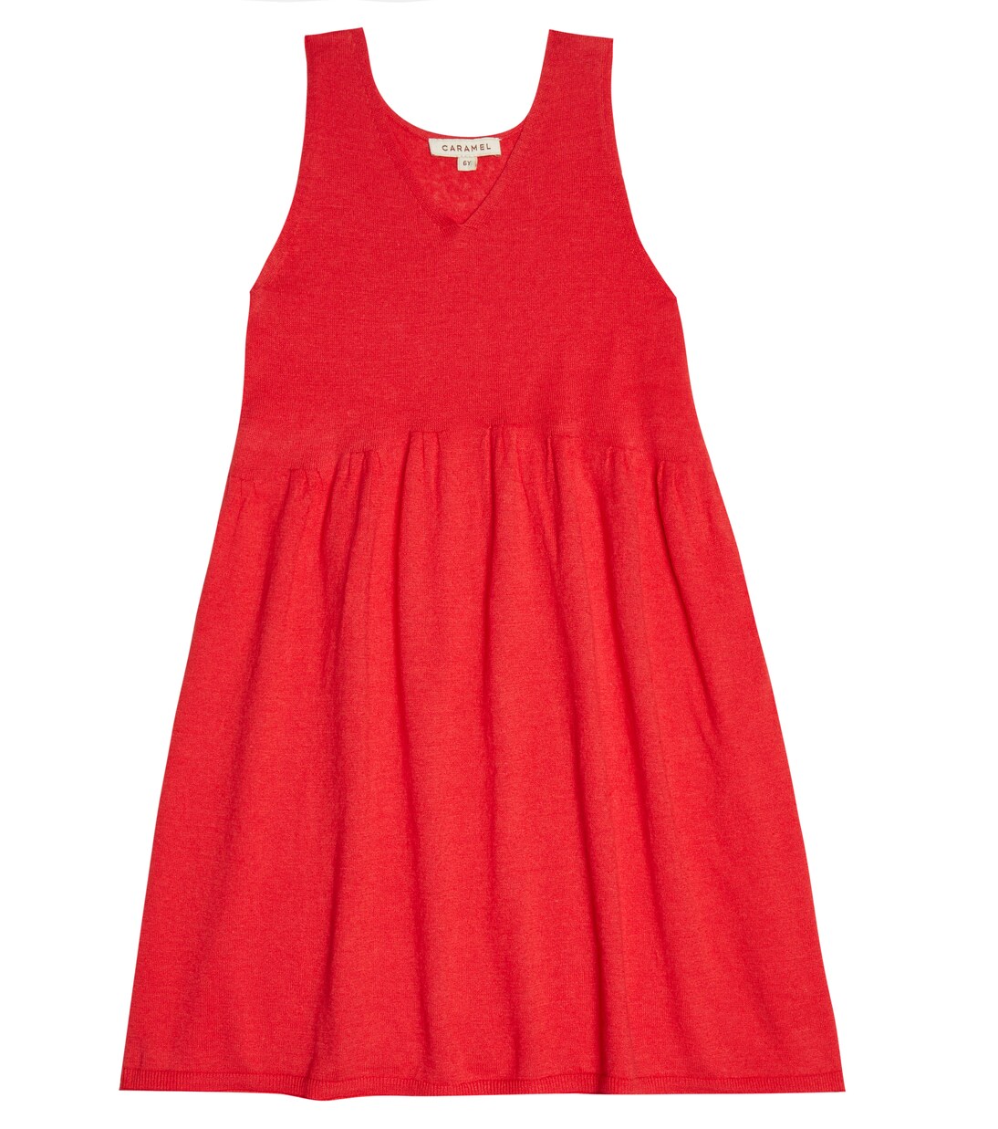 Portea linen and cotton dress | Caramel