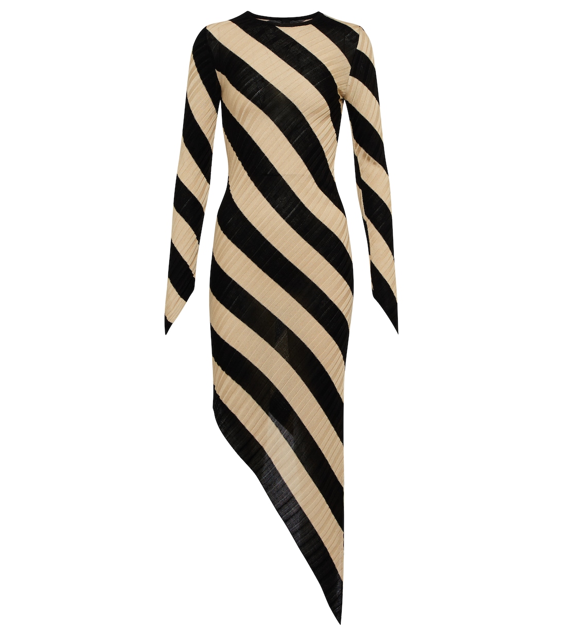 Adon silk ribbed-knit midi dress | Petar Petrov