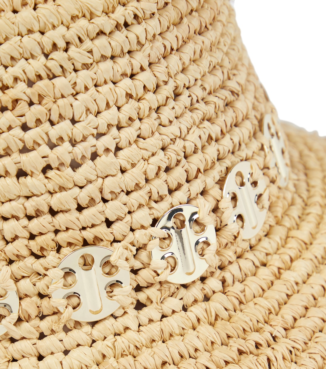 Embellished raffia bucket hat | Rabanne