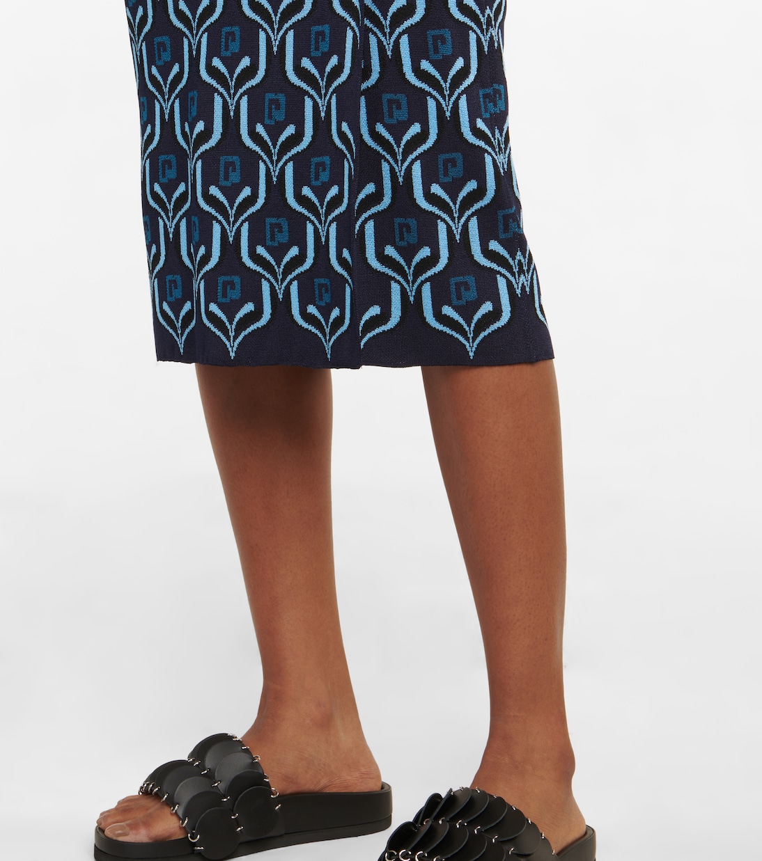 Falda larga en jacquard | Rabanne