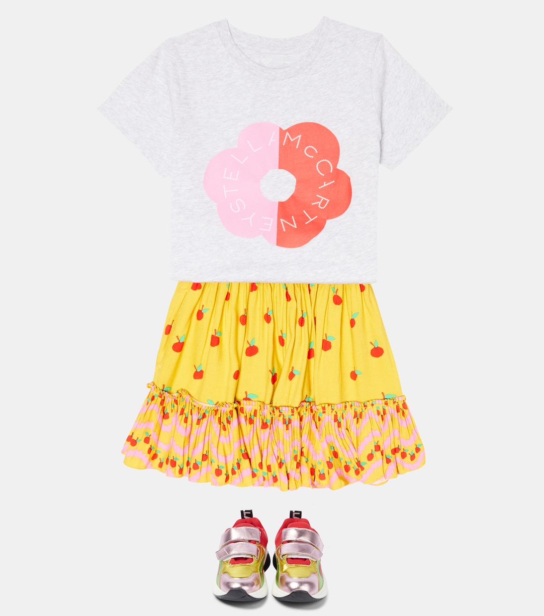 Bedruckter Rock aus Twill | Stella McCartney Kids