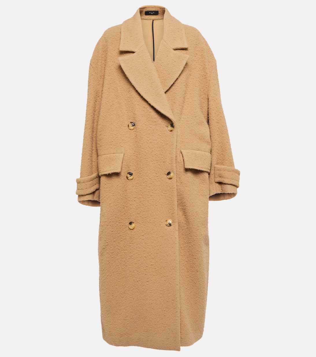 Double-breasted wool-blend felt coat | Amiri