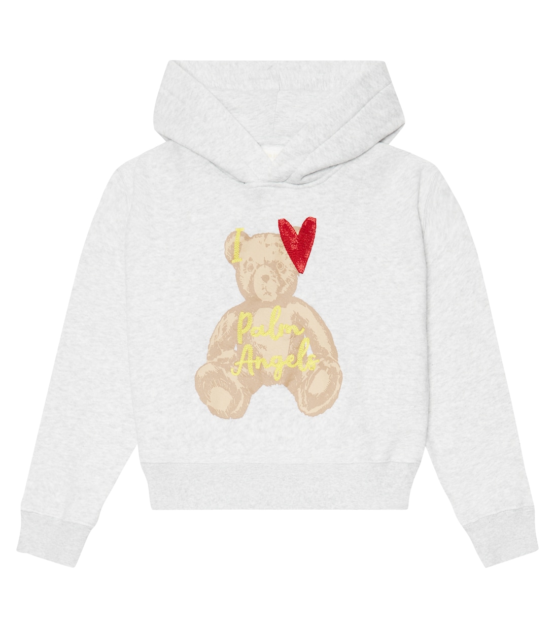 Printed cotton jersey hoodie | Palm Angels Kids
