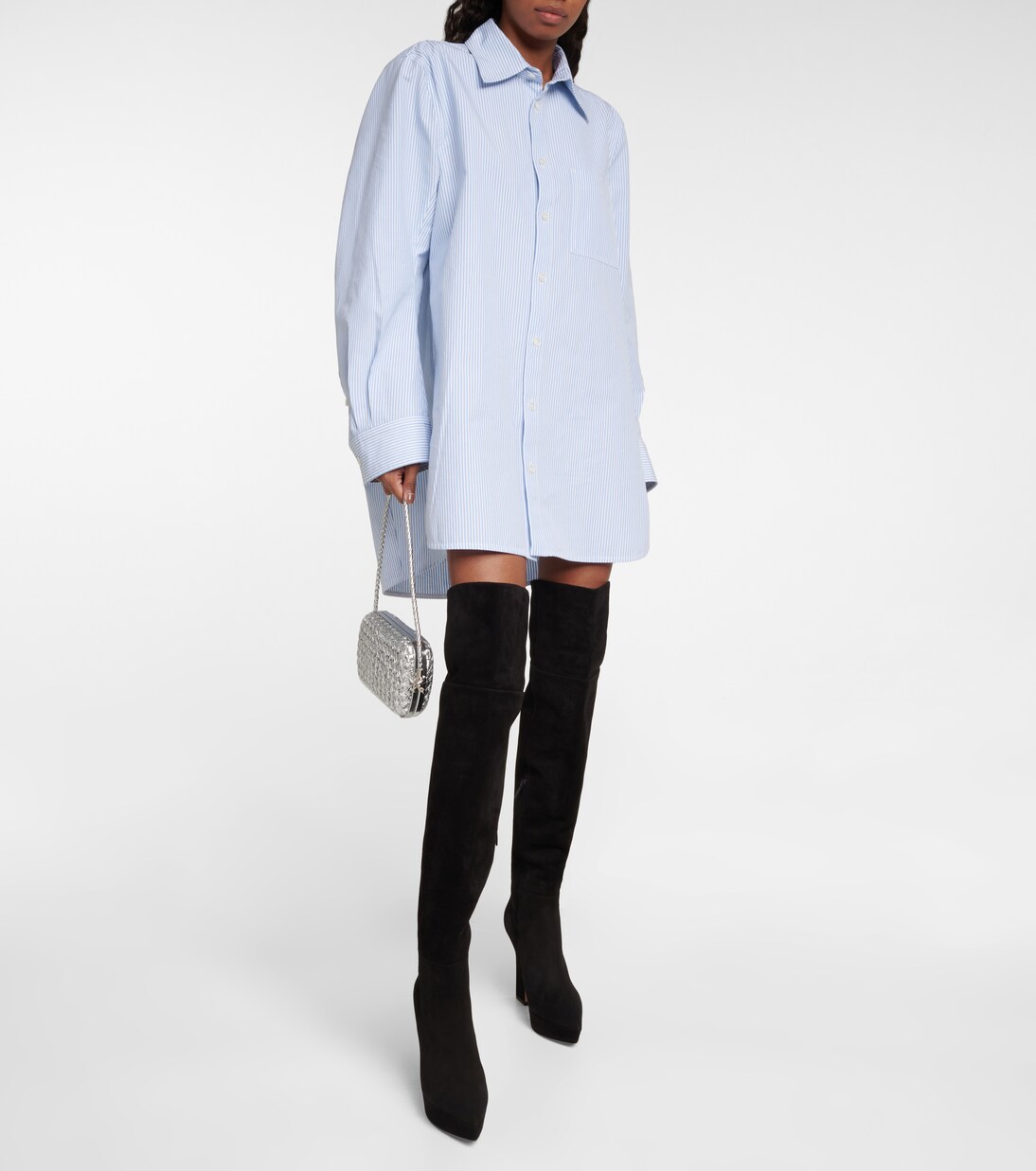Vertigo suede over-the-knee boots | Gianvito Rossi
