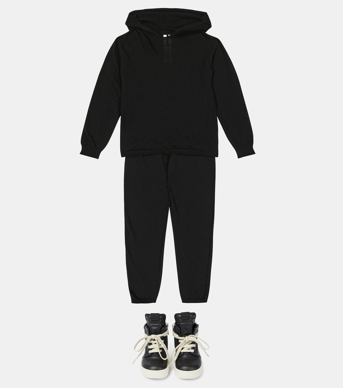 Felpa con cappuccio in lana | Rick Owens Kids