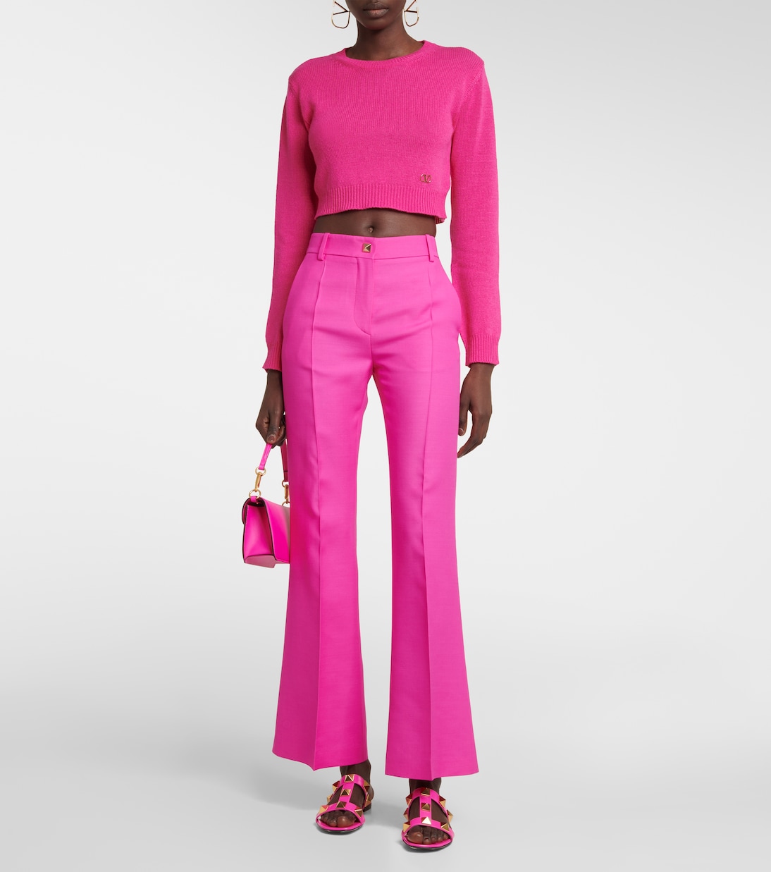 Jersey VLogo de cachemir cropped | Valentino