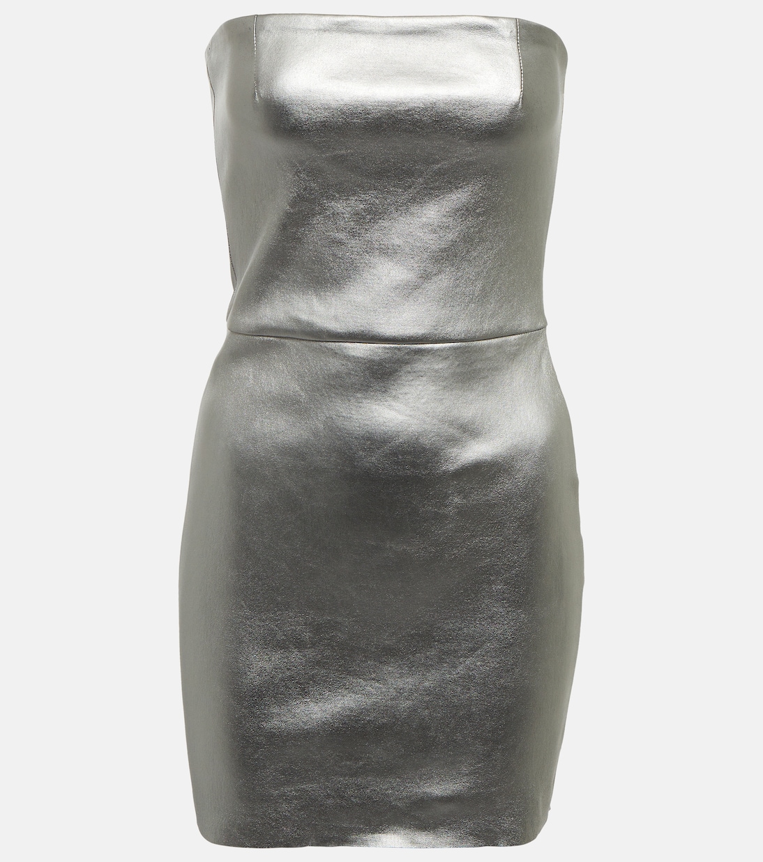 Amina strapless leather minidress | Stouls