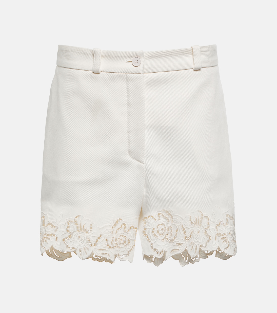 Shorts in cotone con ricamo | Elie Saab