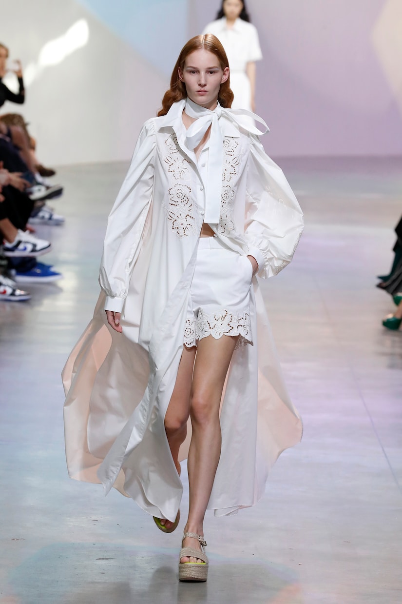 Shorts in cotone con ricamo | Elie Saab