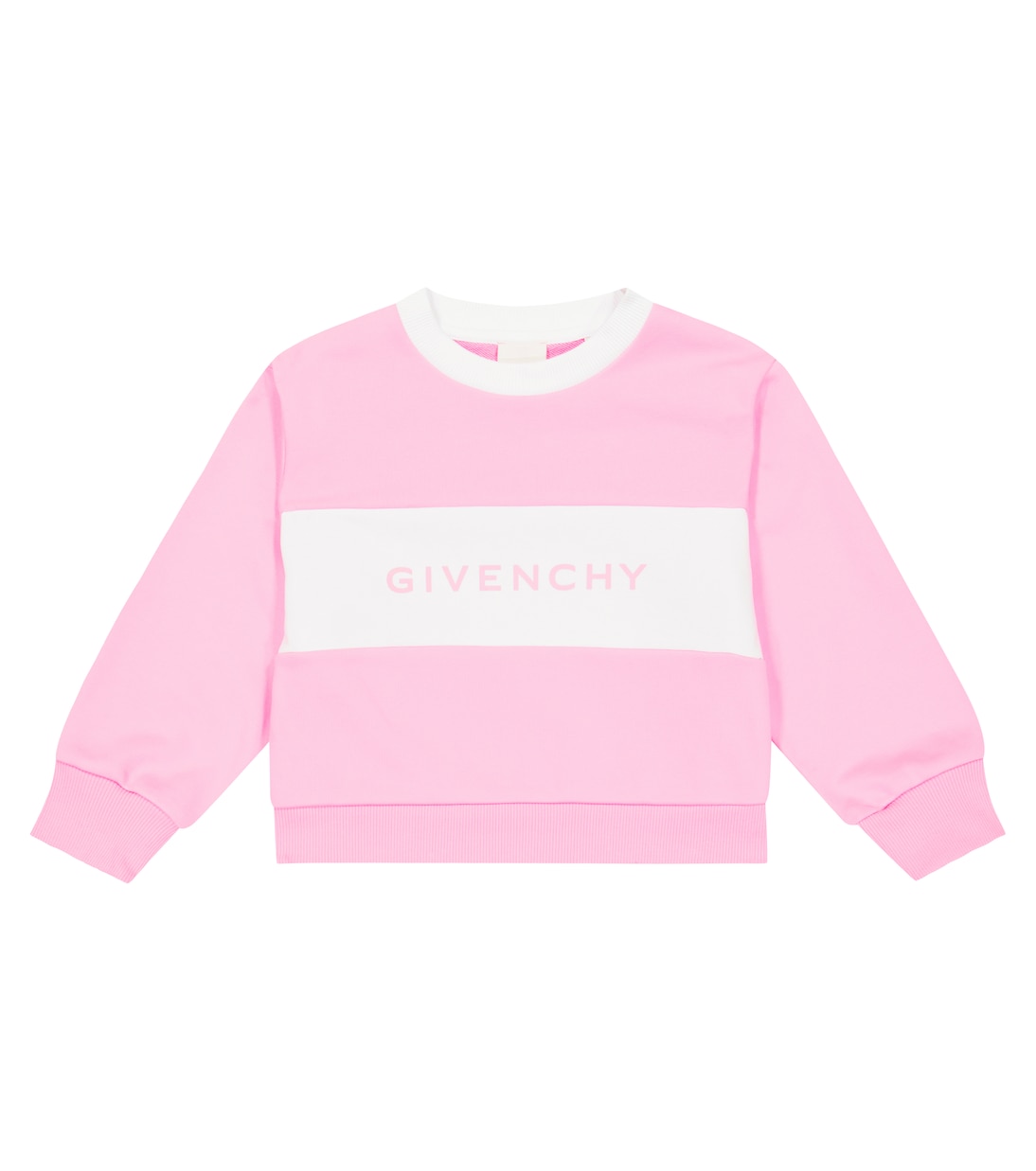 Felpa in misto cotone con logo | Givenchy Kids