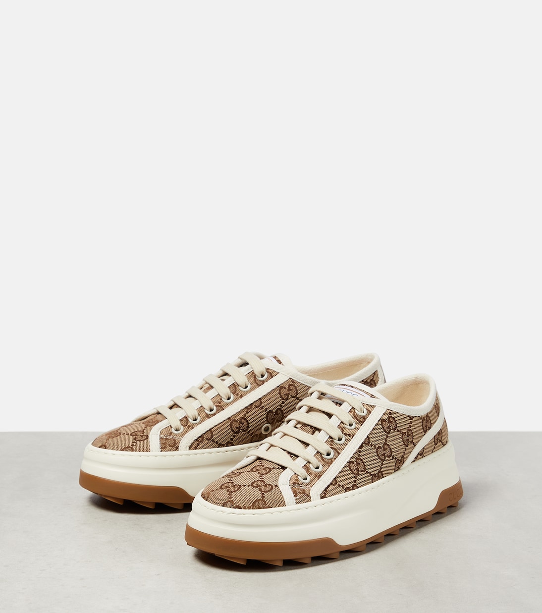 GG printed platform sneakers | Gucci