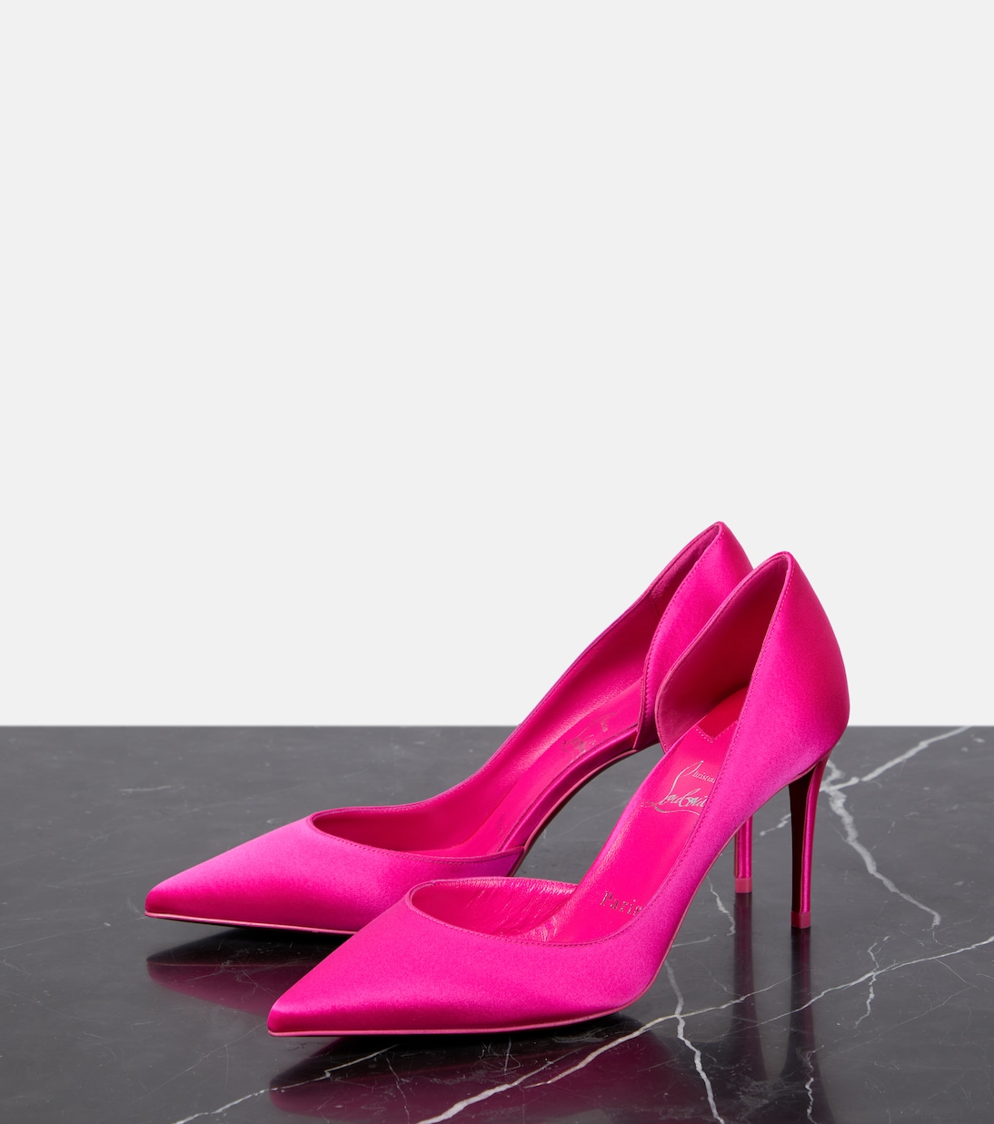 Pumps Iriza 85 in raso di seta | Christian Louboutin