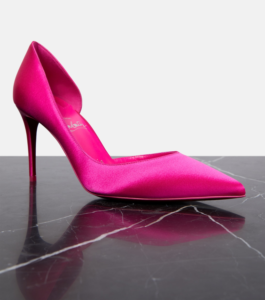 Pumps Iriza 85 in raso di seta | Christian Louboutin