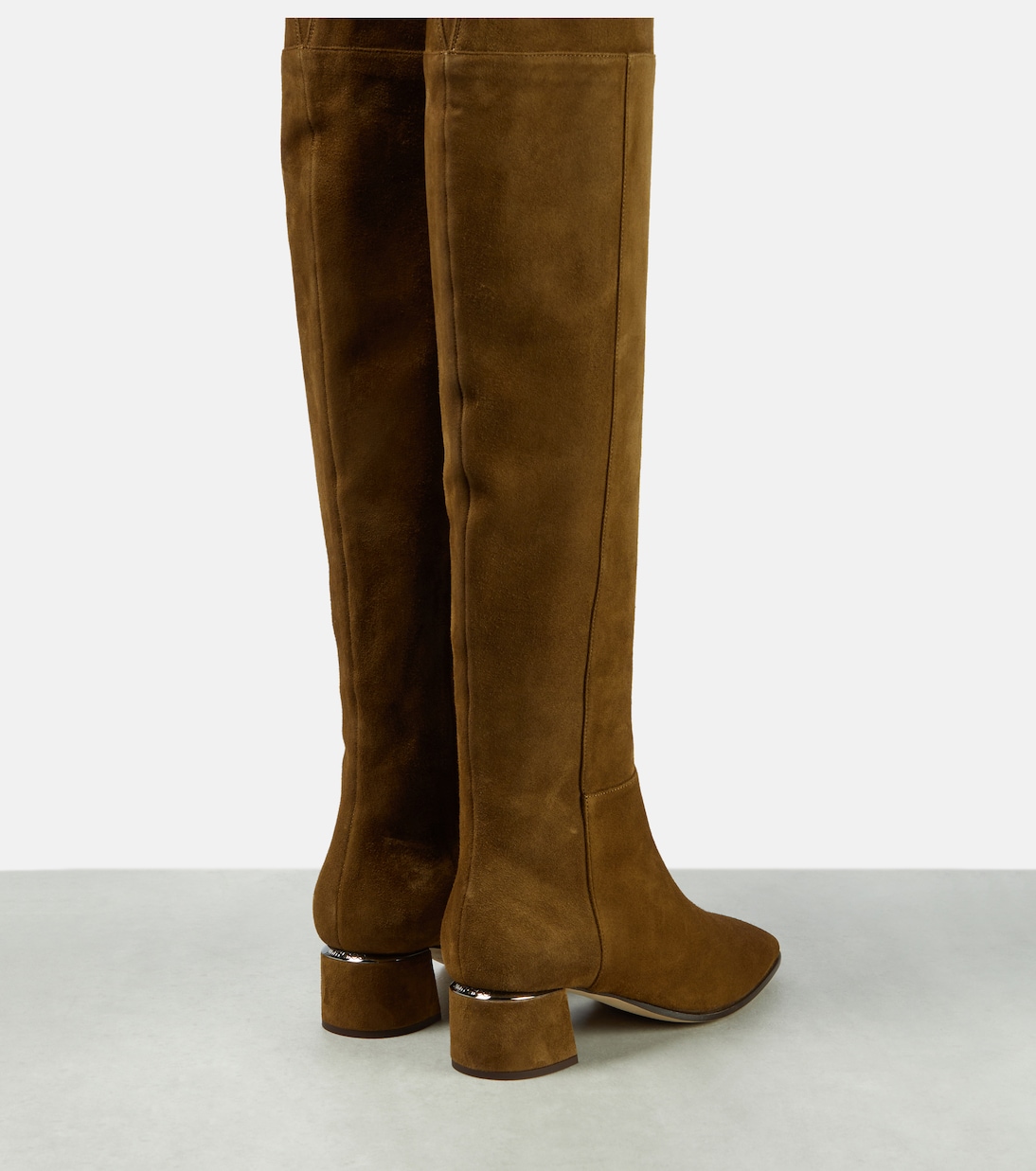 Loren 45 suede over the knee boots in brown Jimmy Choo Mytheresa