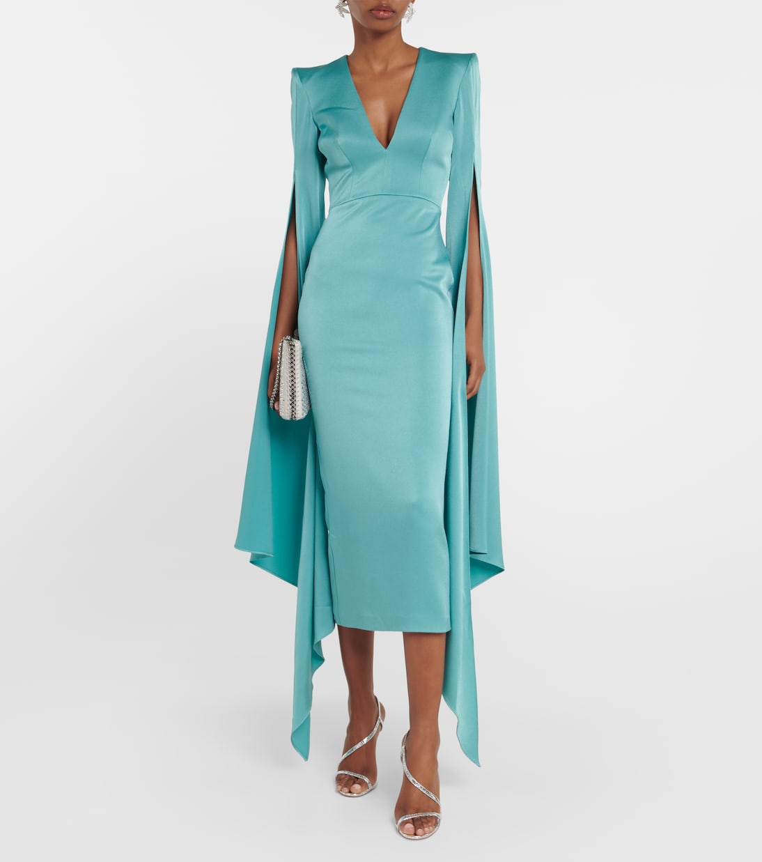 Crêpe midi dress | Alex Perry