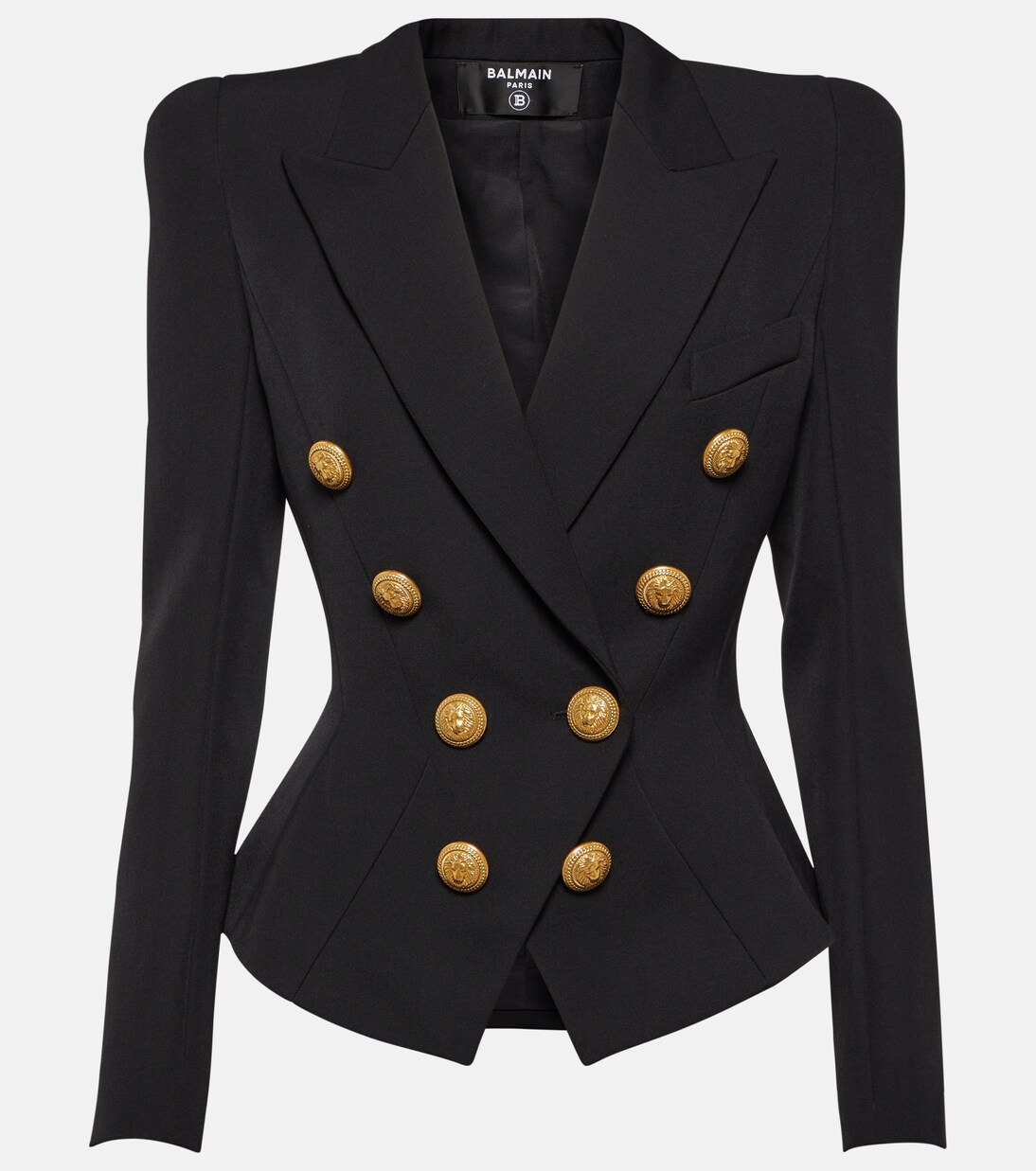 ジャケット BALMAIN BLACK WOOL BLAZER Balmain Double Breasted Wool Blazer Black Size 38 NEW | eBay