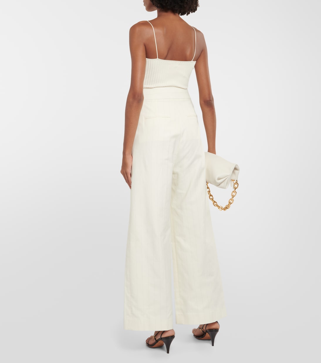 Banton low-rise cotton wide-leg pants | Khaite
