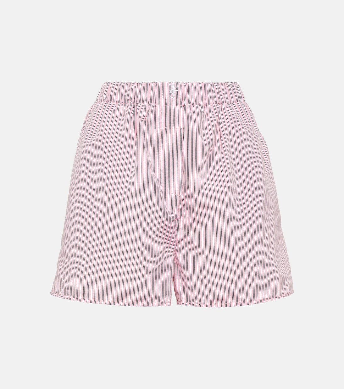 Pink striped shorts outlet