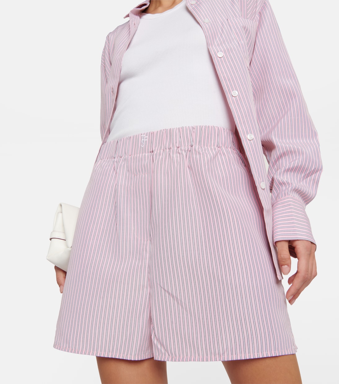 Shorts Lui in crêpe a righe | The Frankie Shop