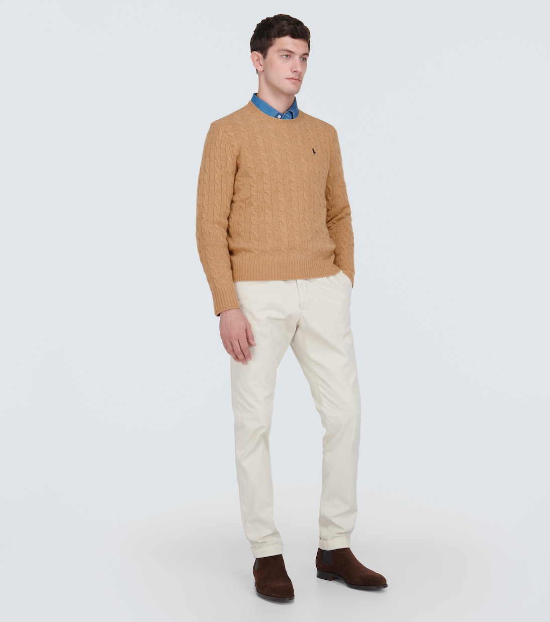 Cable-knit wool cashmere sweater  | Polo Ralph Lauren