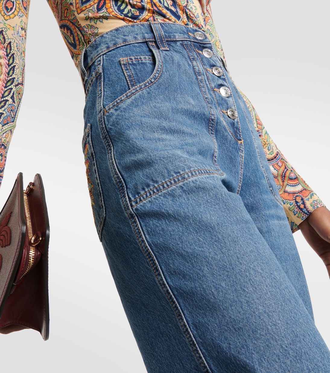 Embroidered flared jeans | Etro