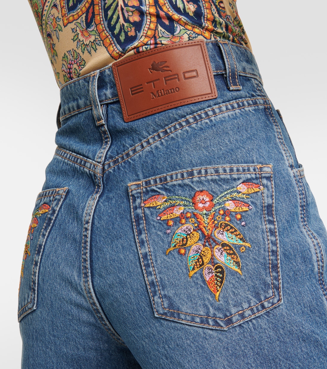 Embroidered flared jeans | Etro