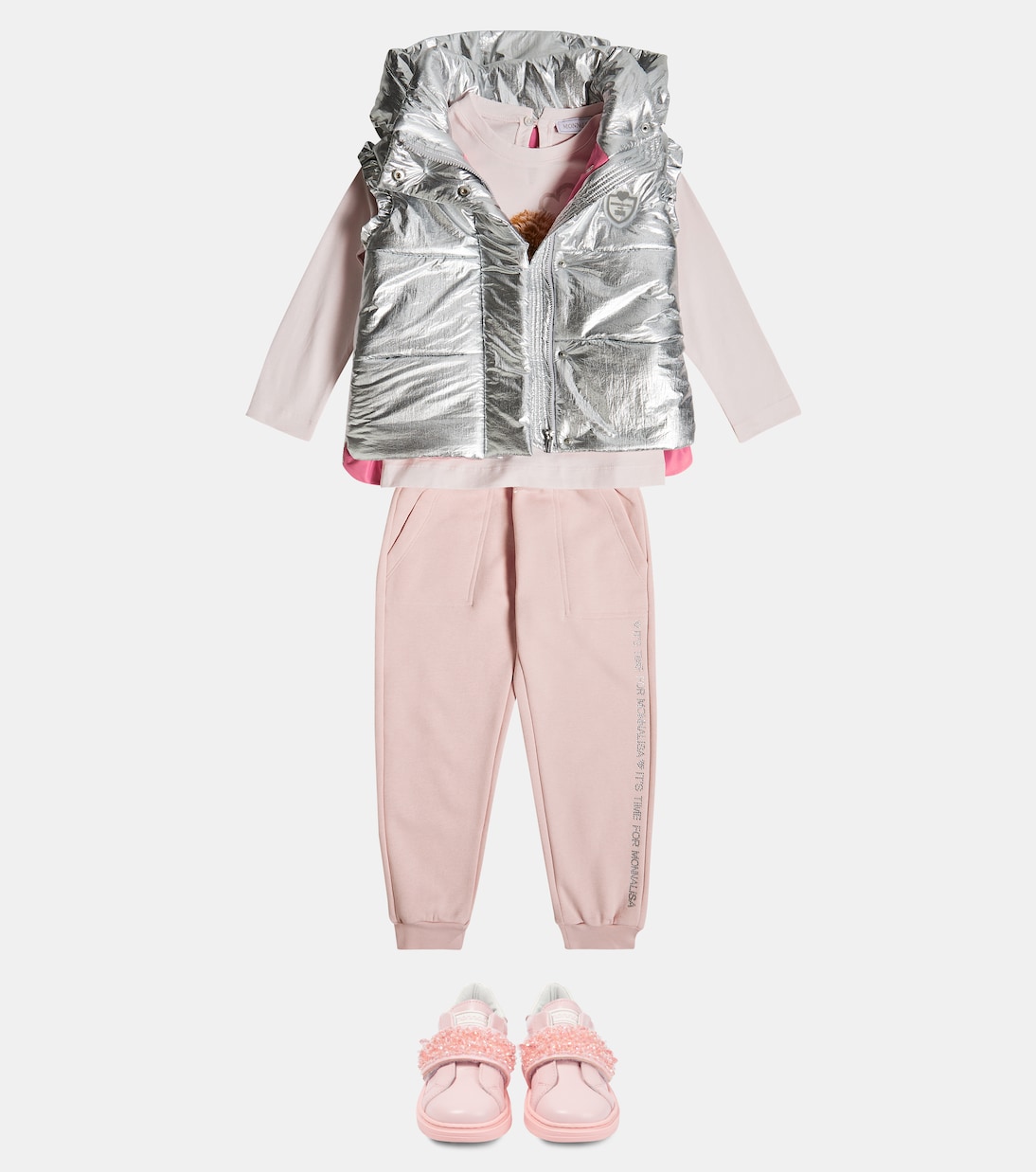 Metallic puffer vest | Monnalisa