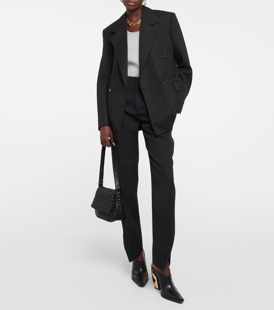 Pantalones Rectos de Lana Bottega Veneta para Jóvenes Modernos