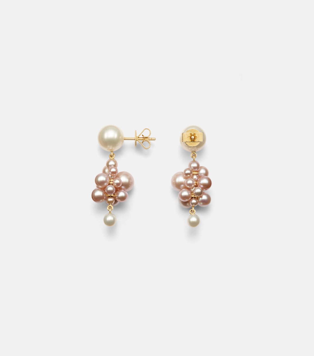 Orecchini in oro 14kt Botticelli con perle, design esclusivo di Sophie Bille Brahe per giovani trendy.